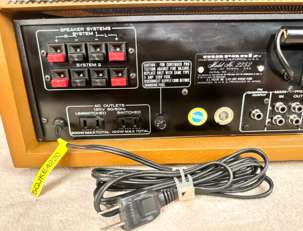 MARANTZ 2252 VINTAGE RECEIVER