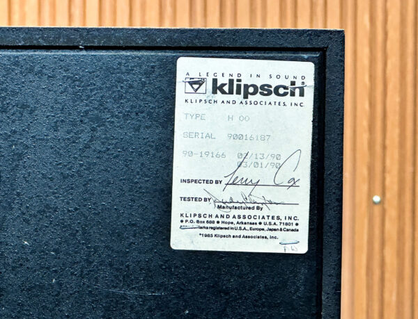 KLIPSCH HERESY II SPEAKERS