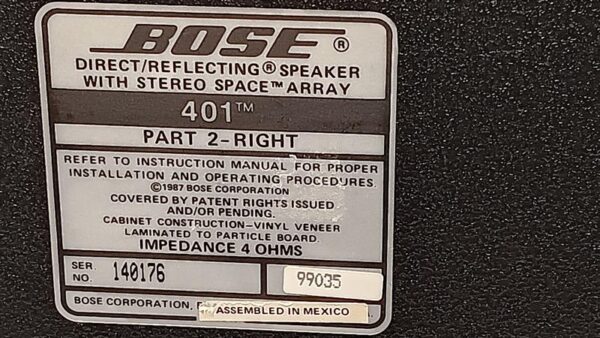 BOSE 401 SPEAKERS